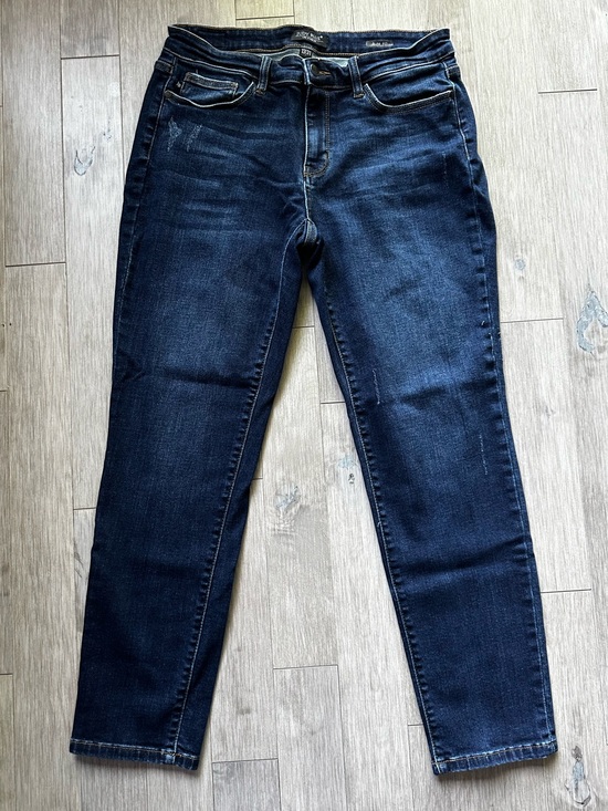 Judy Blue Denim - Judy Blue Slim Fit Straight‎ Leg Dark Wash Jeans Size 13/31